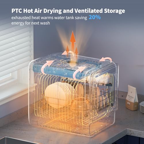 AIRMSEN-Portable-Countertop-Dishwasher-with-5L-Water-Tank-Mini-Dishwasher-with-146-Ultra-Narrow-Design-9-Programs-24H-Delay-Start-360-Dual-Spray-No-Hookup-Needed-C01-White