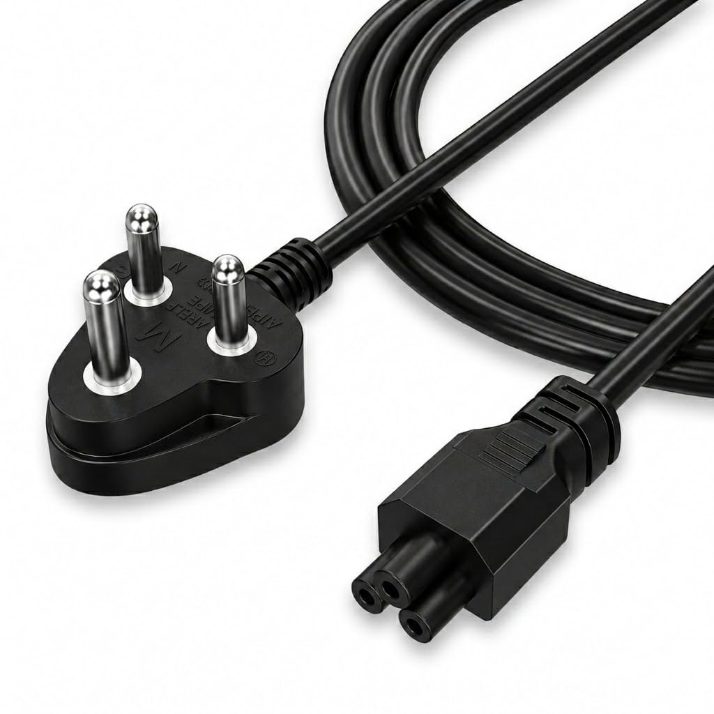 TWC Adapter Power Cable 1.8 Meter Laptop Charger Charging Cable Cord Wire Compatible with All Gaming Laptop Charger HP, Dell, Asus-image-33