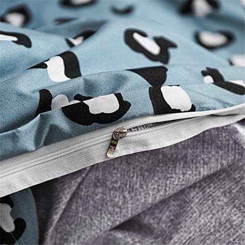 Linge de lit 4 pièces microfibre hypoallergénique 140x200cm - 8