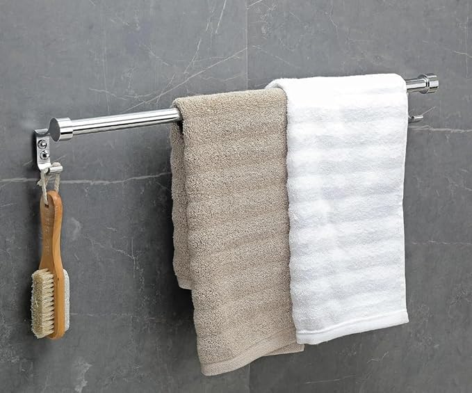 Steel 24inch Wall Mounted Lotus Towel Rod| Towel Hanger|Towel Stand for Bathroom-Single (B09V1F93KZ) Amazon Price History, Amazon Price Tracker