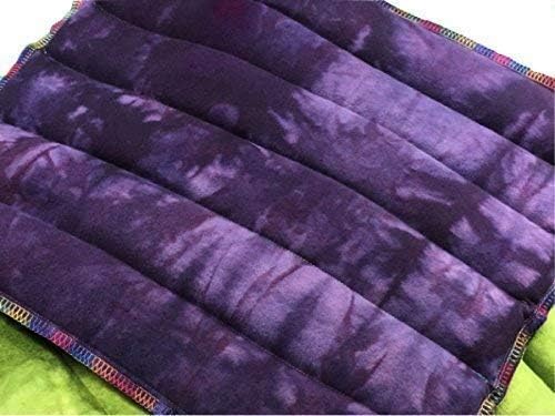 Hand-Dyed Organic Flax Seed Therapeutic Heating Pad and Cold Compress
