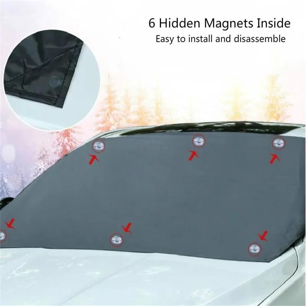 Housse de Protection pour Pare-Brise Housse De Pare-brise Avant De Voiture Housse Pare-soleil Magnétique De Voiture Housse Pare-neige Pare-brise De Voiture Housse Protection Imperméable Protection Par