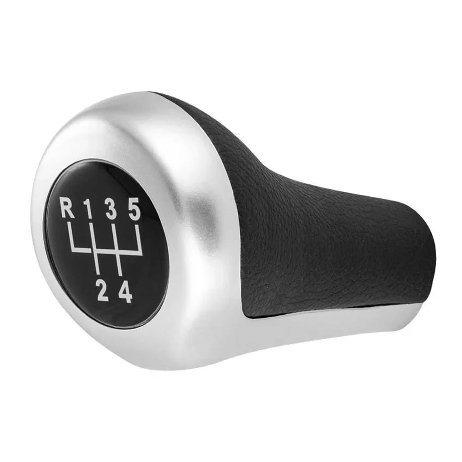 NingRuiBhd for BMW 1 3 5 6 Series for E46 for E53 for E60 for E61 for E63 for E65 Matt Chromed Gear Shift Knob/Speed Stick Head Handle Lever(5 Speed)