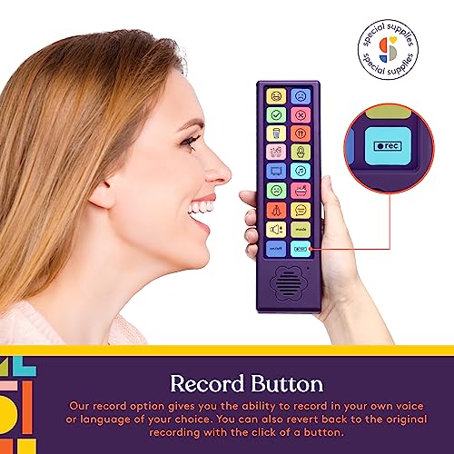 Special-Supplies-AAC-Communication-Device-for-Speech-Therapy-Talker-Buddy-Communication-Device-for-Non-Verbal-Kids-Adults-Autism-Talking-Aids-for-Home-or-School-Travel-Bag-Recording-Option