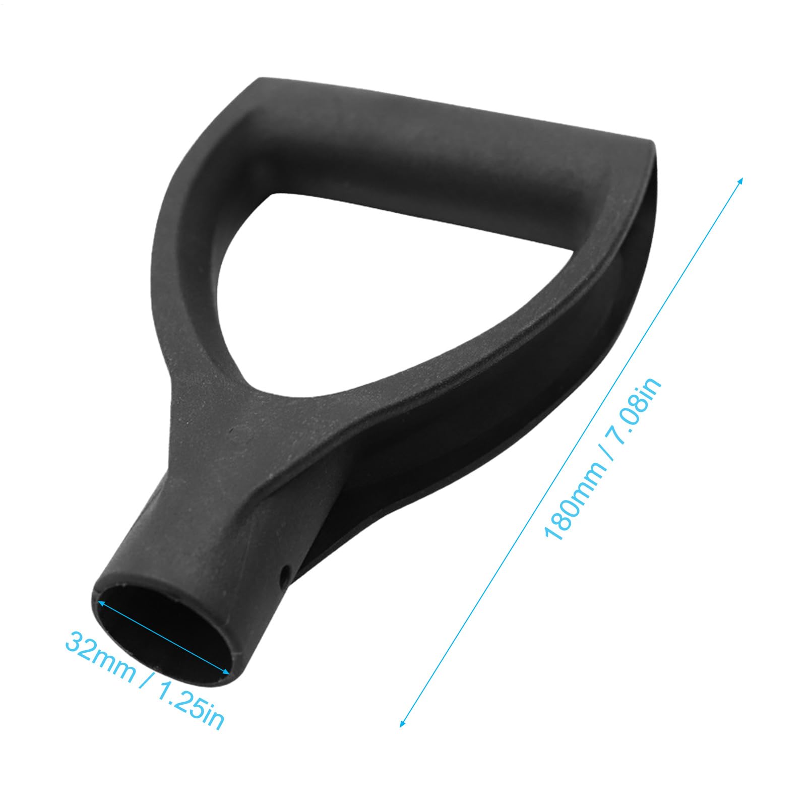 Mango de repuesto para horca en forma de D – Mango resistente con diámetro interior de 32 mm para excavaciones en el jardín, palas de fronteras, excavaciones y palas de nieve – Mango y — view 4