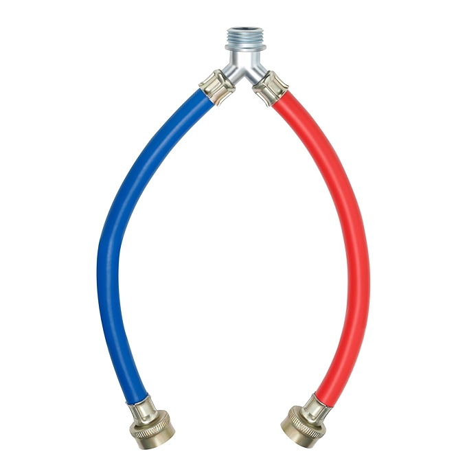 Roastove 1英尺洗衣机专用优质橡胶水管 Y型分水器接头