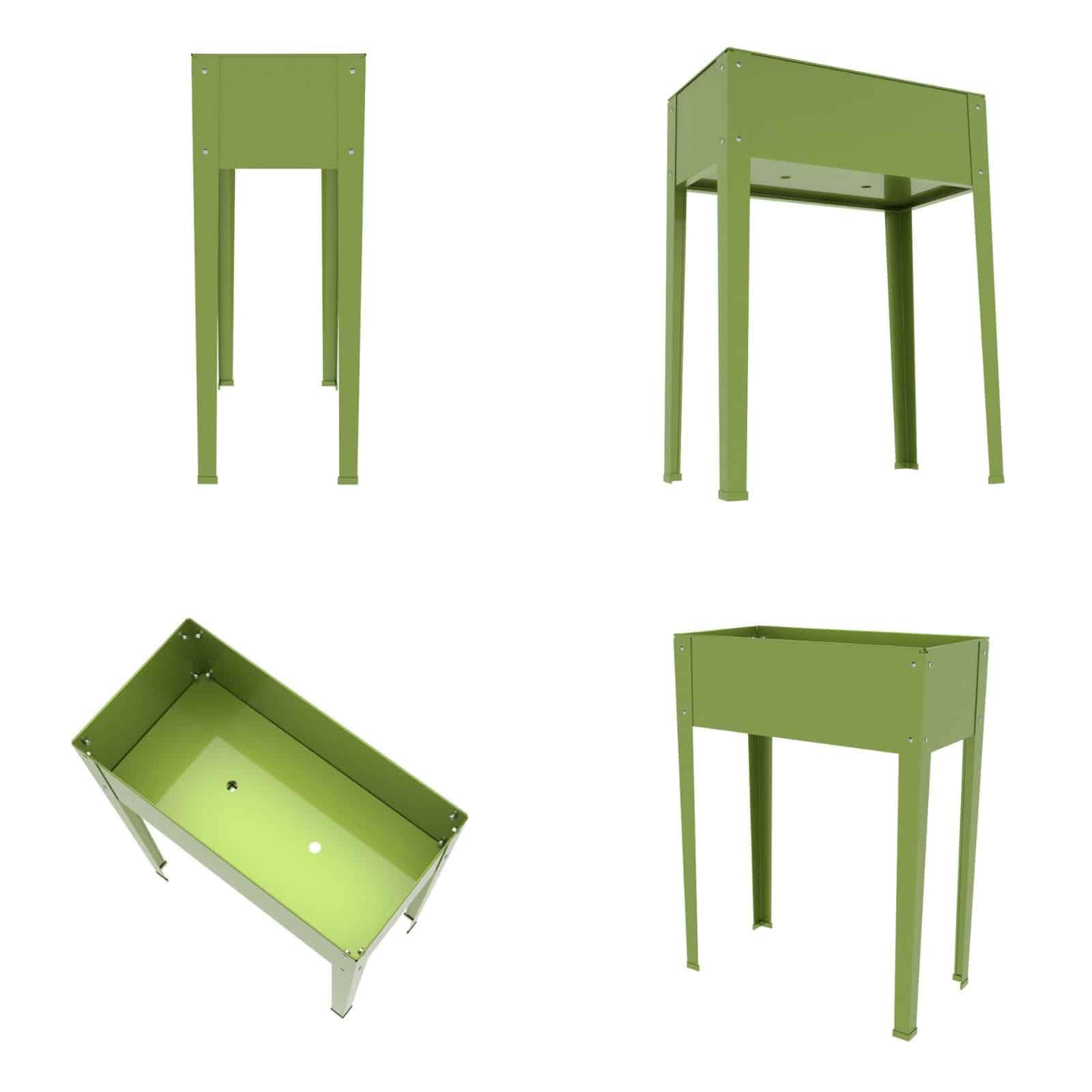 GARDIUN KIS12978 - Huerto Urbano Nature Grove IV Metal 40x100x80 cm Verde