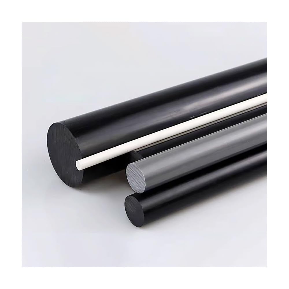 Starrer PVC-Kunststoffstab, 495 Mm Billet-Stange, Hervorragende Elektrische Isolierung, Chemikalienbeständig, Durchmesser 8 Mm Bis 45 Mm(Black,45mm 1Pcs)