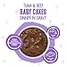Weruva B.F.OMG - Best Feline Friend Oh My Gravy!, Tuna & Beef Baby Cakes with Tuna & Beef in Gravy Cat Food, 3oz Pouch (Pack of 12), Purple (0152)