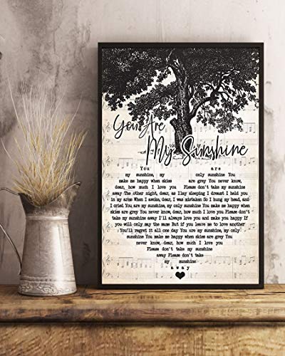 Zira-S Johnny Cash â€“ You are My Sunshine Poster - Lyrics Poster, The Beatles Fans, Unframe Paper Poster, Music Poster, Song Poster