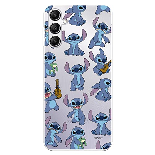 Coque pour Samsung Galaxy A14 5G Officiel de Lilo & Stitch Motif Transparent pour protéger votre téléphone portable Coque Samsung en silicone souple avec...