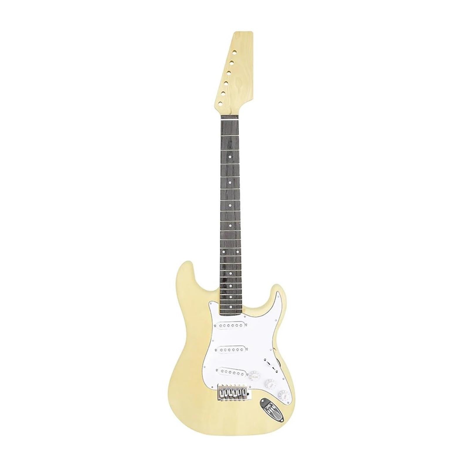Kit Chitarra Elettrica Fai-da-te 6 Corde 22 Tasti Manico Corpo In Tiglio Per Strumento Musicale Guitarra Elettrico ST Per Principianti Chitarra DIY Kit
