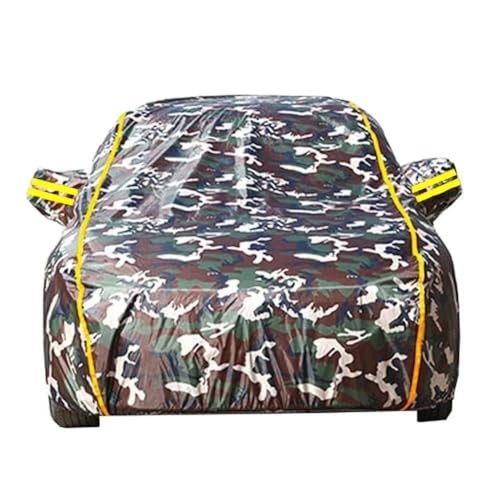 【Materiale di alta qualità】 La copertura completa per auto è realizzata in tessuto Oxford ad alta densità di alta qualità. Questo nuovo materiale aggiornato adotta un materiale simile agli ombrelli, che è più durevole e ha un forte effetto anti-sole rispetto alla maggior parte delle coperture per auto simili. È morbido, senza sabbia, idrofobico e ignifugo, non danneggia la vernice dell'auto e ha una durata più lunga.