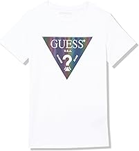GUESS Boys Organic Cotton Iridescent Logo T-Shirt