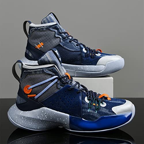 Men's High Top Basketball Shoes Fashion Running Sneakers Non Slip Training Athletic Shoes4