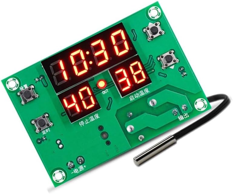 Thermostat controller XHW1231 with 24 hour programmable digital timer and precise PID control suitable for thermoelectric For cooling and heating environments (DC 12V power supply)