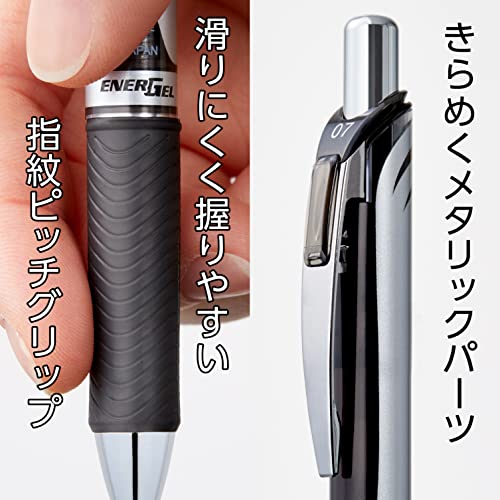 Bolígrafo retráctil Pentel EnerGel 0.3mm negro miniatura 5