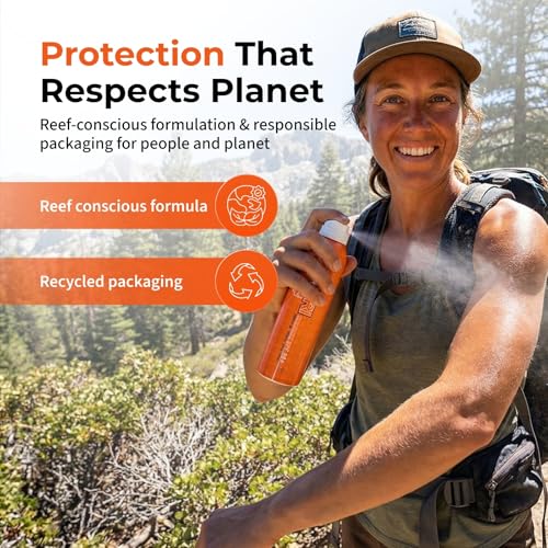 Image of TANRI Reef Safe Sunscreen Spray SPF 50+ Broad Spectrum Face & Body, 6 fl oz | UVA /UVB Sun Protection Spray | Aerosol, Oxybenzone, Octinoxate, Parabens, Silicone Free | USA Made Outdoor Activities (3 Pk)