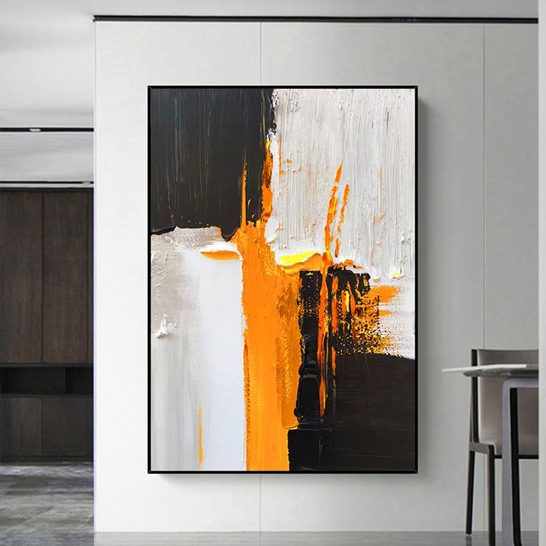 Peinture à l'huile contemporaine décoration murale esthétique pour salon moderne