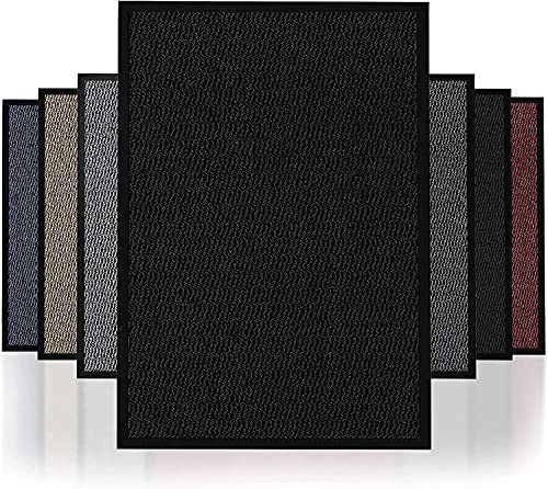 Nausha Home Anti-Slip Barrier Mat Door for Indoor & Outdoor Heavy Duty Light Weight Kitchen Runner Rug Dust Super Absorbent Dirt Trapper Washable Barrier Doormat Carpet (90x120cm, Charcoal/Black) Nausha Home Anti-Slip Barrier Mat Door for Indoor & Outdoor Heavy Duty Light Weight Kitchen Runner Rug Dust Super Absorbent Dirt Trapper Washable Barrier Doormat Carpet (90x120cm, Charcoal/Black)