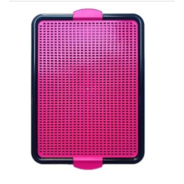 Sanitário Canino Xixi Dog Banheiro Pet Tapete Higiênico Cães Premium (ROSA)