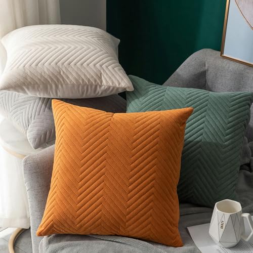 Lot de 4 housses de coussin de maison simples pour canapé et lit