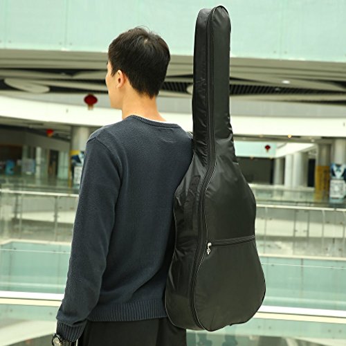 Housse de transport imperméable en nylon 420D pour guitare acoustique, housse souple avec sangle réglable, design pratique et durable