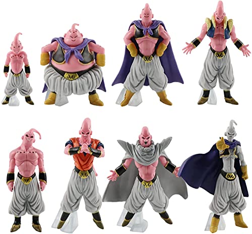 Poquan 8Pcs Majin Buu Action Figures Collection Birthday Gifts 3Inch #TOP15