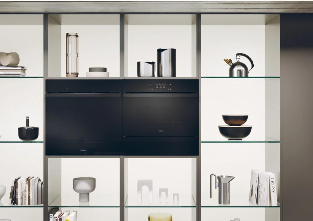 Haier Series 6 HWD14ID6E 15cm High Warming Drawer – Built-In, Black Glass Finish, 20L Capacity, Push-Pull Opening, Food & Plate Warming – 6 Place Settings — view 3