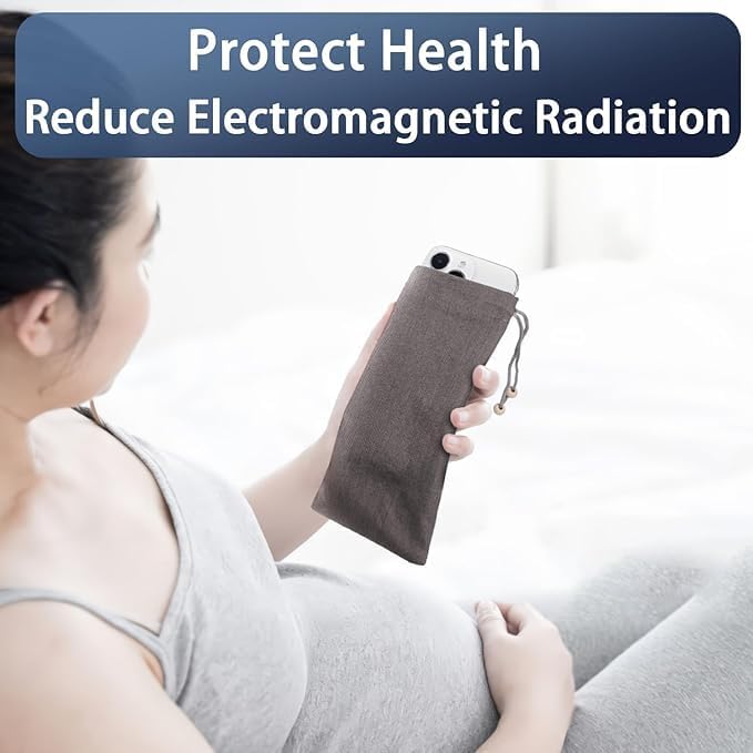 EMF Cell Phone Sleeve fo Phone Pouch, High-Shield EMF Blocking Pouch, 100% Silver Fibers forDigital Security, Signal Blocking, Anti-EMP Radiation Bag for Privacy Protection. (Purple) - Image 2