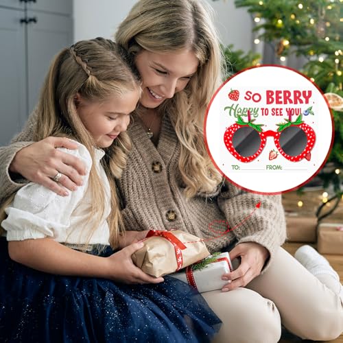 12 Sets Strawberry Party Favors Strawberry Sunglasses with Berry Card Berry 1st Birthday Party Gifts for Theme 1st Birthday Decorations4