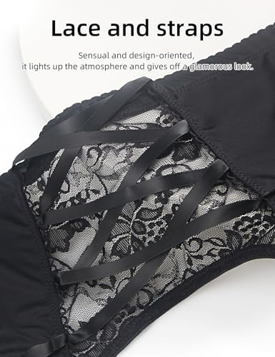 ohyeahlady Men's Sissy Gaters Belt Thong Panties lingerie Crossdressing G-string Bikini Briefs Underwear Suspender3