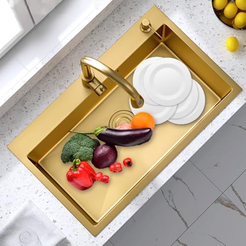 Fregadero utilitario de doble agujero con cesta de drenaje de sifón de acero inoxidable, lavabo grande y pequeño para cocina, restaurante, despensa, apartamento
