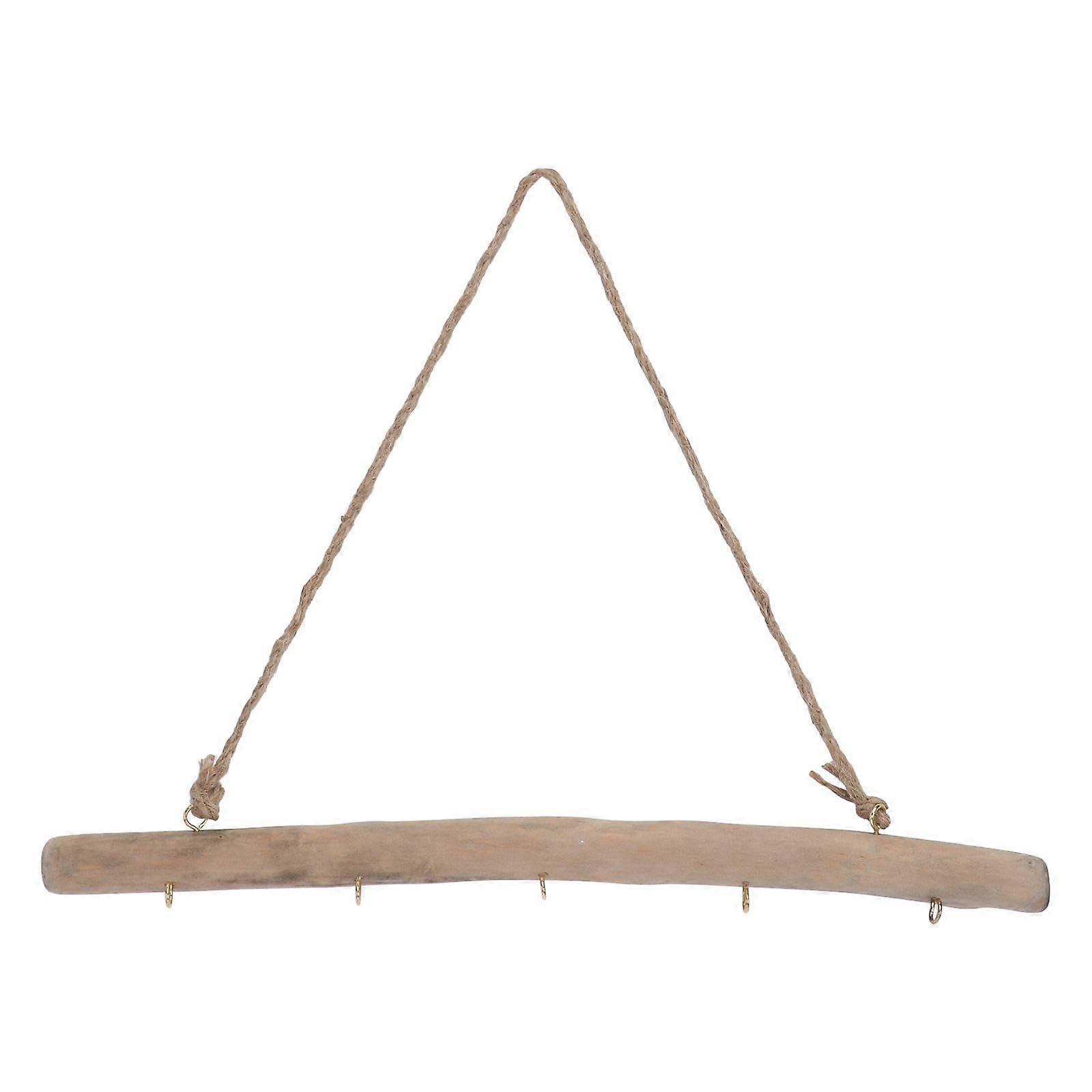 JOYHAPPST 1 Pc Retro Wooden Wall-Mounted Storage Hook Storage Rack (Wooden Lubricious)