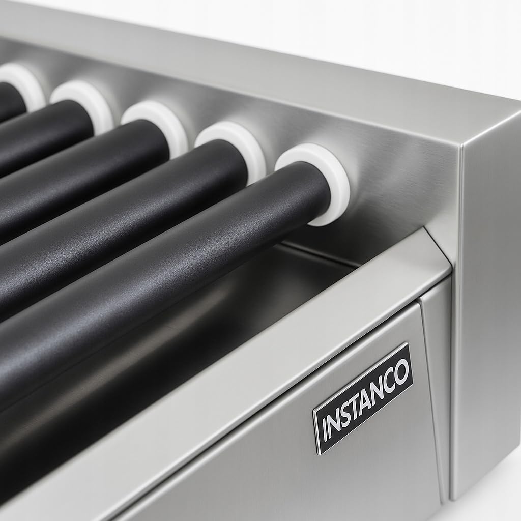 I-ROL.10T Opiekacz Rolkowy | 10 Rolek, Powierzchnia Teflonowa, Dwie Strefy Grzewcze, 50-300°C, 1,5 kW