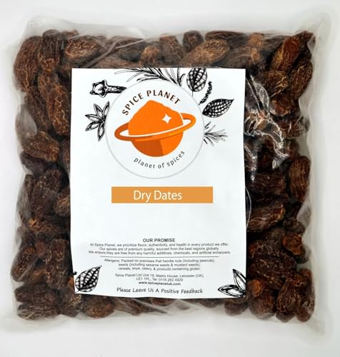 Dry Dried Dates Khajoor | Kharek Chuara Dried Dates Premium Quality by Spice Planet (100 Grams)
