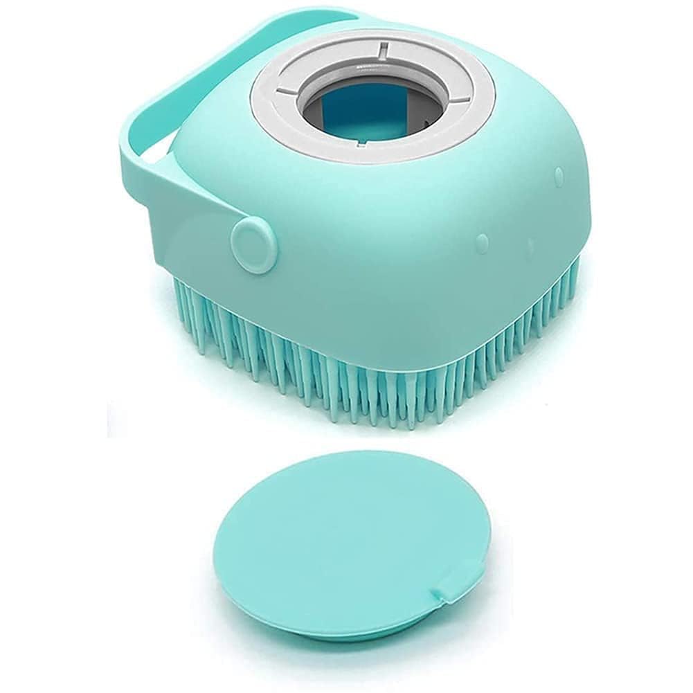 Body Scrubber with Soap Dispenser Brush, Silicone Exfoliating Brushes, Soft Body Exfoliator, Bath Loofah for Babies, Kids, Women, Men and Pets (Standard), (PACK OF 1)-picture-46