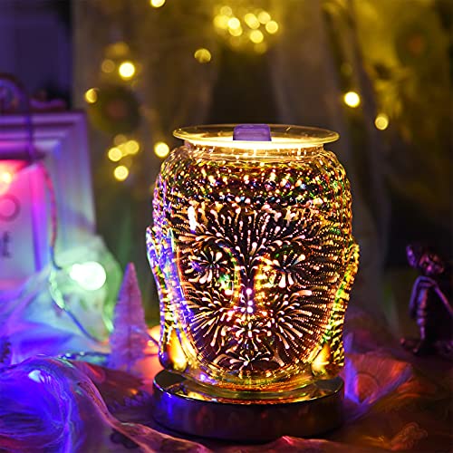 3D Buddha Statue Electric Wax Melter Warmer Oil Burner Aromatherapy Diffusers Touch Control Night Light Decor For Home Office Bedroom Living Room Gifts #TOP5
