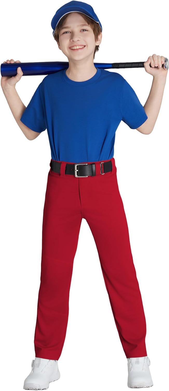 QBK 2T 3T 4T 5T to 17 Years Toddler Boys Baseball Pants Girls Softball Pants Kids Tee Ball Pants