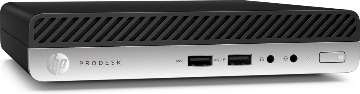 HP ProDesk 400 G3 Mini Ordinateur de Bureau, Intel Core i5-7500T, 8 Go de RAM, 256 Go de SSD, WiFi, Bluetooth, Clavier américain (QWERTY), Windows 11 Pro (reconditionné)