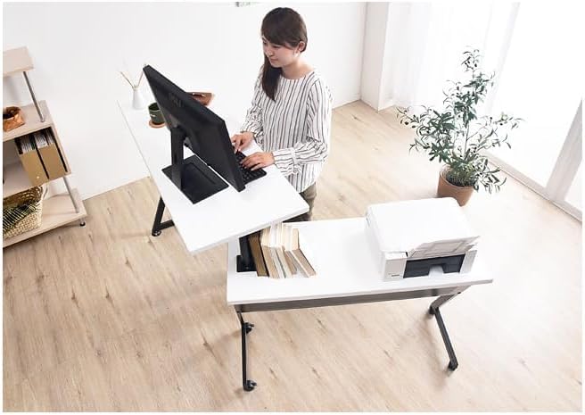 回転式 L字 スタンディングデスク デスク 回転式 L字型 120cm Amazon | スタンディングデスク L字 デスク 回転式 L字型 120cm