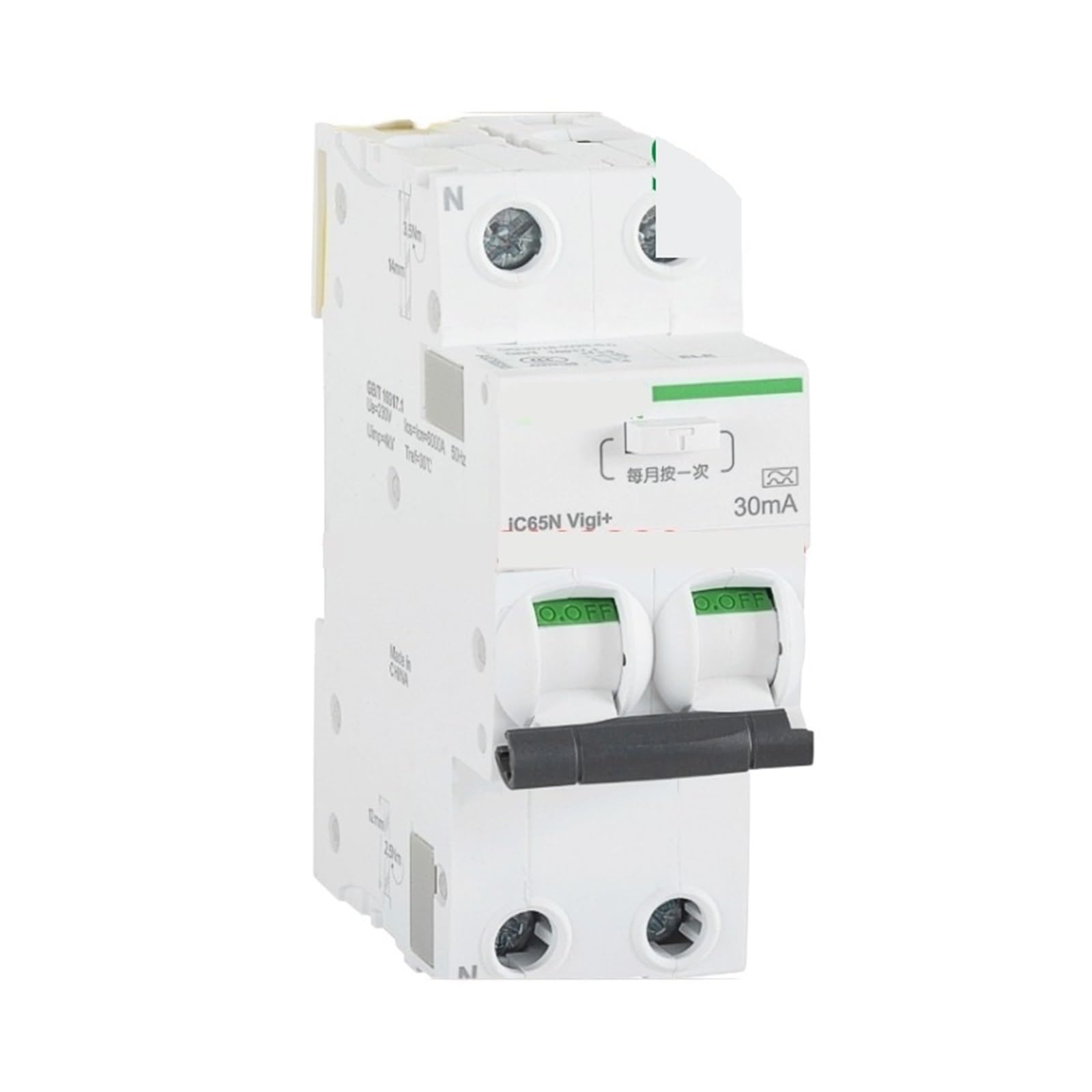 TYEXCZARF IC65N 2P C curve leakage protection circuit breaker A9D65216 A9D65220 A9D65225 A9D65232(20A)