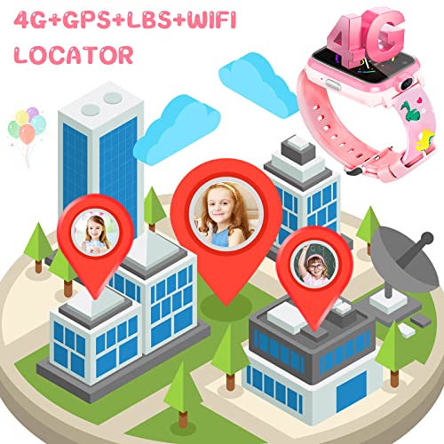 4G Kids Smart Watch Waterdichte SOS Smartwatch met wekker, Game Music Player, Camera, Smart Watch Geschenken voor 3-12… - Afbeelding 3