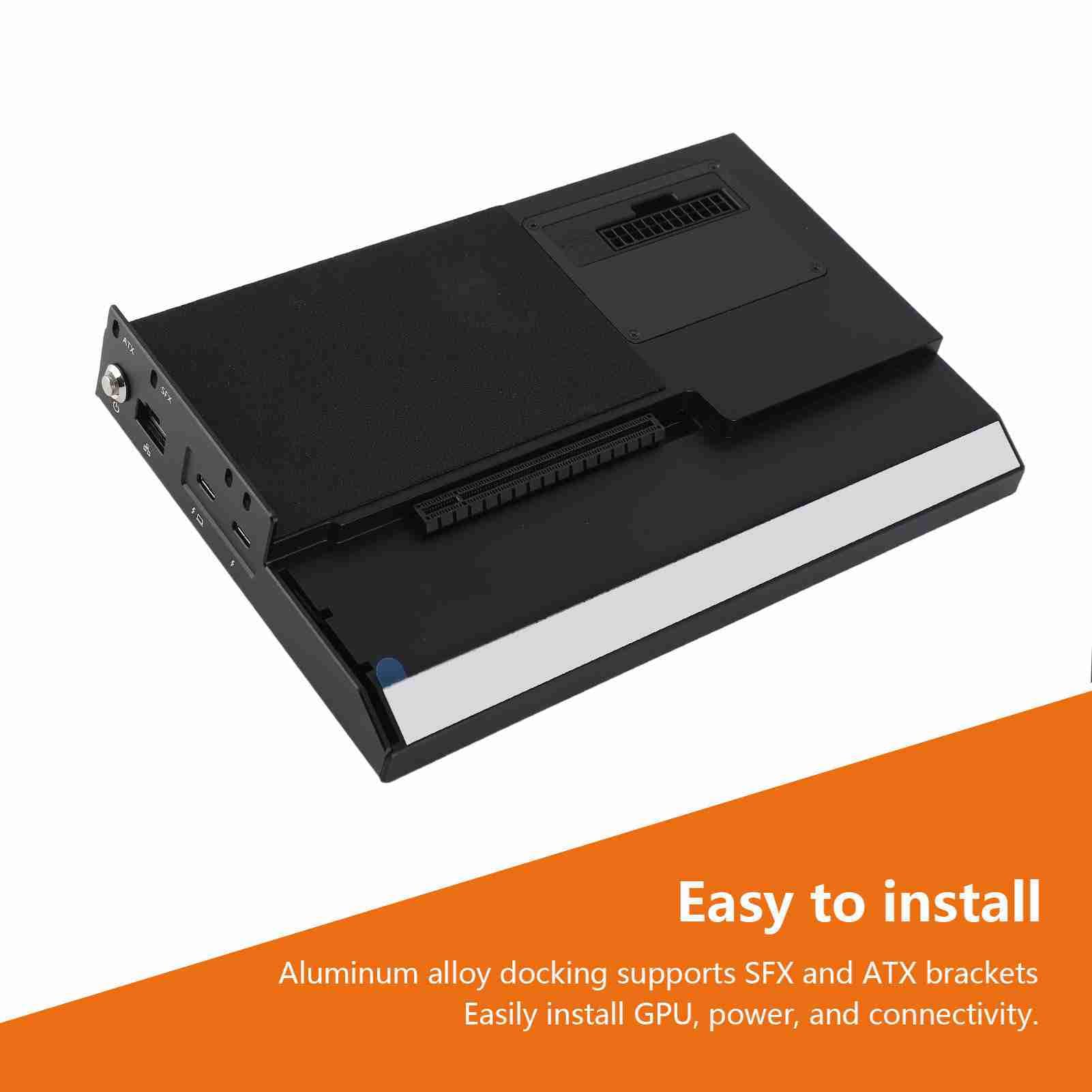 Topiky Dock Station GPU Esterna Custodia USB4.0 40Gbps per Un'esperienza di Gioco Migliorata per Laptop NUC 253x162x41mm
