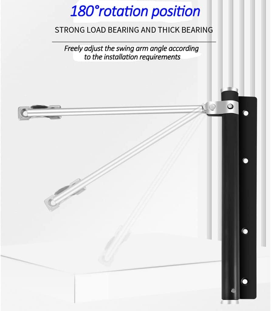 automatyczny samozamykacz do drzwi, samozamykacz s Automatic Door Closer Spring Loaded Adjustable Closing Mechanism Stainless Steel Gate 2 Pack(White)