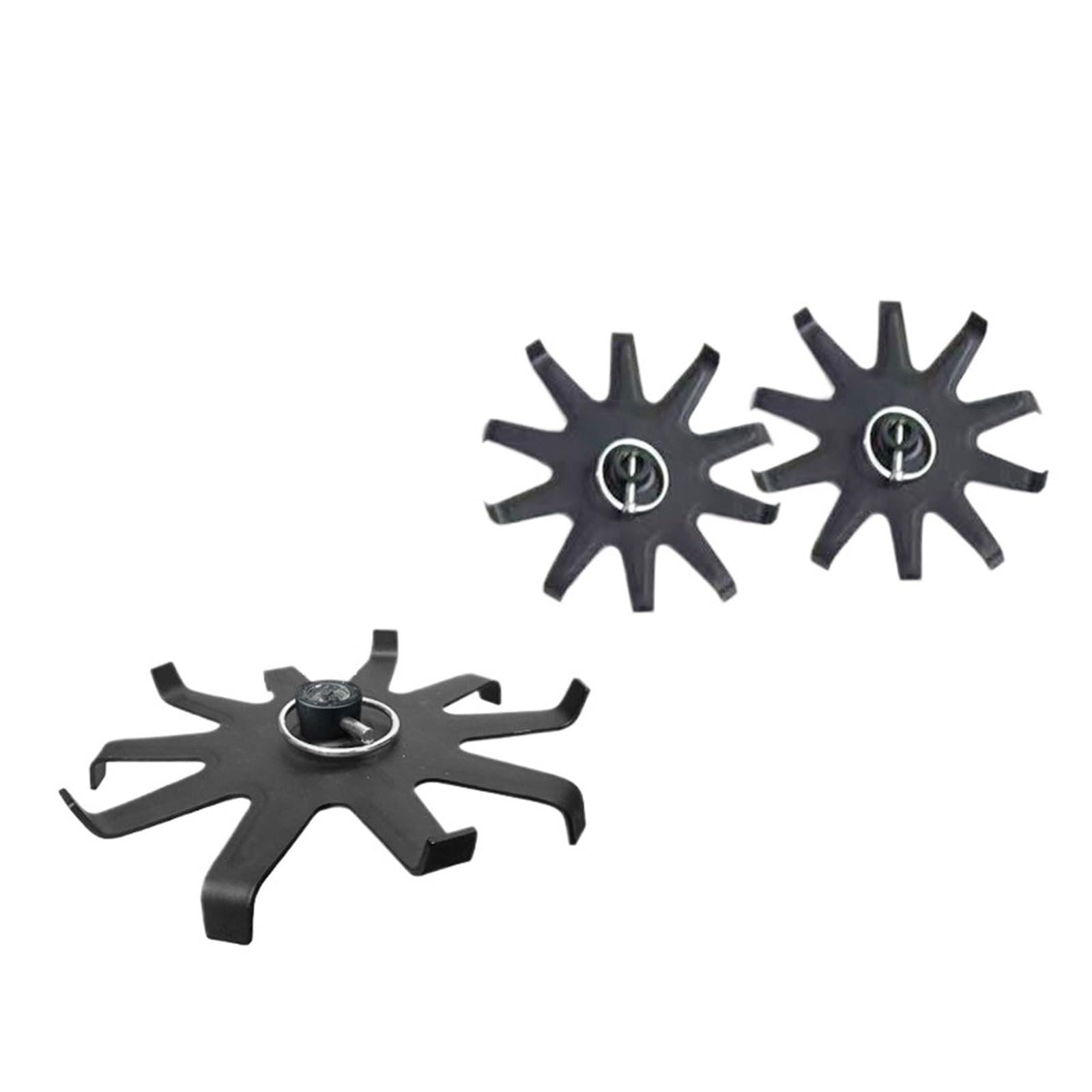 Conjunto de cuchillas for cortacésped, juego de cuchillas de ángulo recto con dientes de cultivador, abridor de surcos, ruedas de deshierbe, ajuste Universal(Sharp wheel)