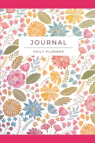 Journal journalier anti charge mentale à fleurs, planificateur pour femme débordée