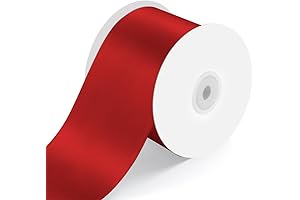 3 Inch Red Ribbon: Enhance Your Creations with Radiant Elegance