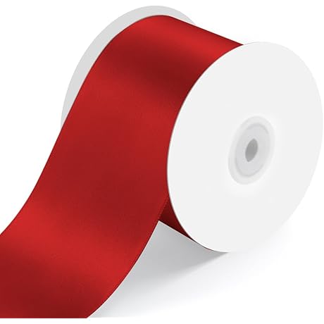 3 Inch Red Ribbon: Enhance Your Creations with Radiant Elegance