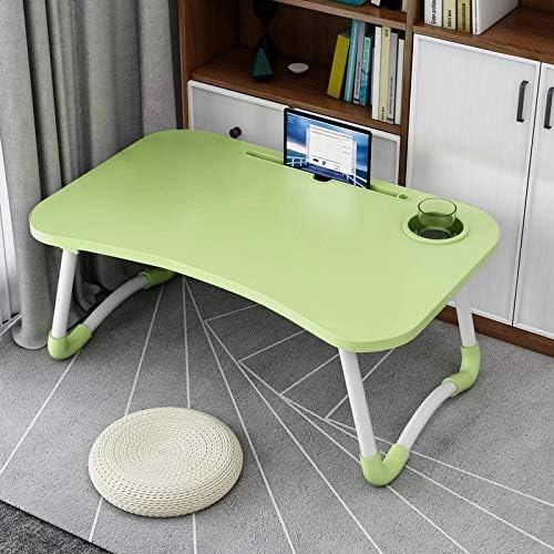 Supreme Supplies Premium Laptop Bed Table for Ultimate Comfort and Efficiency, Foldable Lap Desk For Bed and Sofa Breakfast Bed Tray, Cup Holder for Eating, Writing, Working on Bed/Sofa (Green) - Image 4